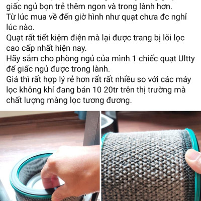 [Nhập CECAMP300KD1 giảm 300K] Combo Máy Lọc Không Khí Bù Ẩm ULTTY SKJ - CR022 Dạng Quạt, Khử Khuẩn Bằng Tia UV + Màng lọc HEPA H14 Nano Phân Tử Bạc - Hàng Chính Hãng