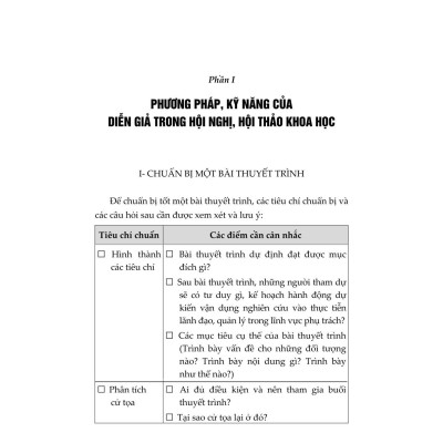 Phương pháp, kỹ năng, kinh nghiệm chủ trì, tham dự hội nghị, hội thảo khoa học (Xuất bản lần thứ hai) - bản in 2024