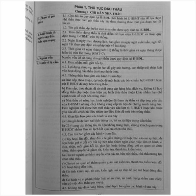 Sách Hướng Dẫn Cung Cấp, Đăng Tải Thông Tin về Lựa chọn Nhà Thầu và Mẫu Hồ Sơ Đấu Thầu Trên Hệ Thống Mạng Đấu Thầu Quốc Gia (Quyển 1) (V2511D)