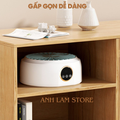 Máy Sấy Quần Áo Tròn FOLDING GYJ-002 Đa Năng Gấp Gọn, Ánh Sáng Xanh Khử Trùng Khử Khuẩn, 2 Chế Độ, Tiết Kiệm Không Gian Hàng Chính Hãng