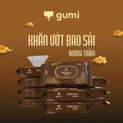 Khăn Ướt Lau Bàn Thờ Gumi - Khăn Ướt Bao Sái Hương Tràm, Kháng Khuẩn, Sạch Sẽ Tâm Linh - HÀNG CHÍNH HÃNG MINIIN