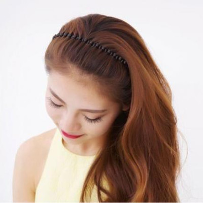 Bờm cài tóc nam - nữ màu đen lò xo bằng sắt siêu bền BN38