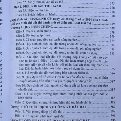 Luật Đất Đai hệ thống các văn bản quy định chi tiết thi hành