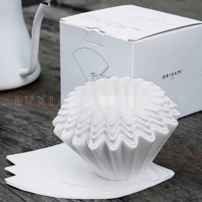 Giấy lọc 50 tờ hình tròn Wave cho phễu kalita 155 185 ORIGAMI