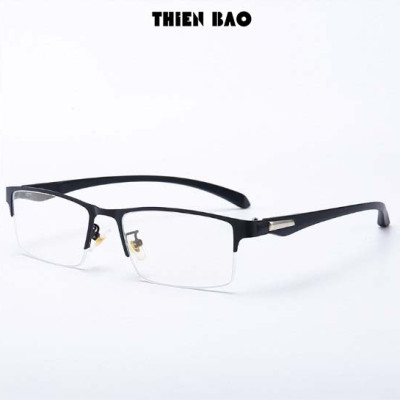 Gọng kính thời trang NAM NỮ 0 độ ( Có bán độ lão thị, viễn thị trung niên) nửa viền thể thao cực đẹp KT17 tròng Nhật bản cao cấp loại I nhẹ nhàng thoải mái