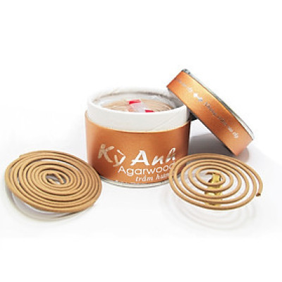 Nhang khoanh trầm hương Kỳ Anh NV04-30 khoanh-Cháy đến 3-4 giờ-Nhang Trầm Kỳ Anh dòng cao cấp