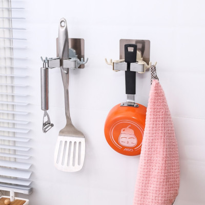 Bộ 2 Móc Dán Tường Đa Năng Treo Cây Lau Nhà, Chổi, Đồ Dùng Phòng Tắm MDTCLN001