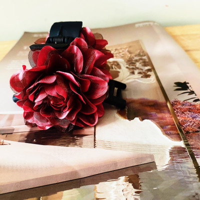 Kẹp tóc hoa Hải Đường 