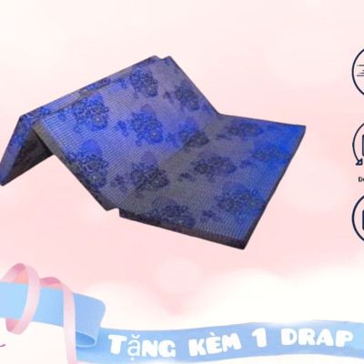 Nệm Bông Ép Cao Cấp Gấp 3 Dày 9cm Đủ Size ( Giao Màu Ngẫu Nhiên )