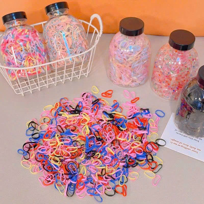 Lọ Dây Chun Buộc Tóc Co Dãn Nhiều Màu