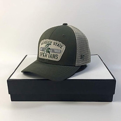 (NEW) Nón kết, mũ lưỡi trai Unisex Michigan Spartans vải Kaki nhập khẩu thời trang (Ảnh thật)