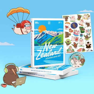 Đến New Zealand Đón Bình Minh Mới - Tặng Kèm Sticket + Huy Hiệu Xinh Yêu