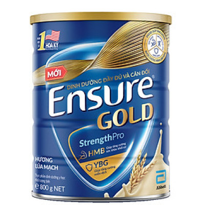 Thực phẩm dinh dưỡng y học Ensure Gold hương lúa mạch 800g/850g