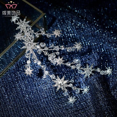 Óp cài tóc cô dâu đá hoa nhí mẫu mới t1/2023