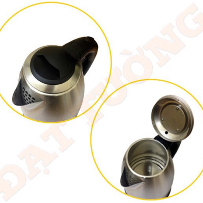 Ấm siêu tốc Inox xước 1,8 Lít Đạt Tường – ST-03  - Trắng Inox - Hàng chính hãng