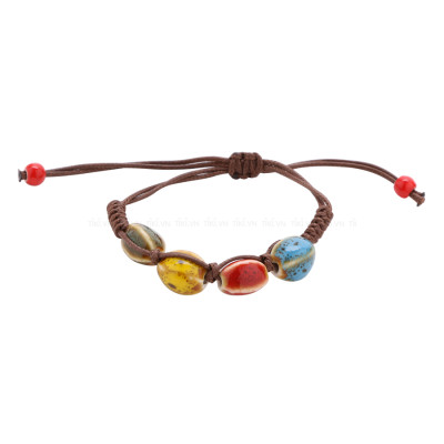 Combo 2 Dây Sứ 3-4 Hạt A 262 - Móc Khóa A 261 (Mẫu Ngẫu Nhiên)