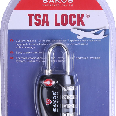 Ổ Khóa Hành Lý Mật Khẩu Khóa Số TSA SAKOS YLA008