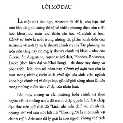 Chính Trị Luận (Tái Bản 2023)