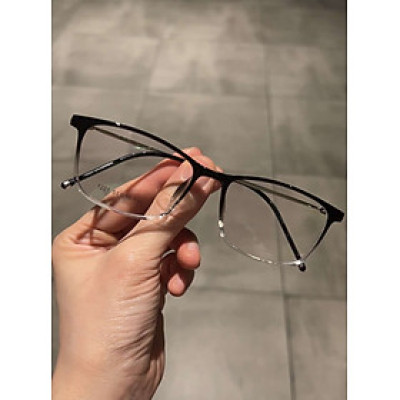 Kính Mắt vuông gọng kim loại tăm cao cấp