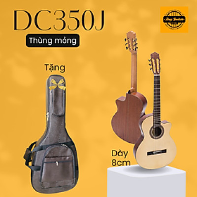 Đàn guitar classic DC350J thùng mỏng Duy Guitar Store gỗ Hồng đào solid âm thanh tốt bền đẹp