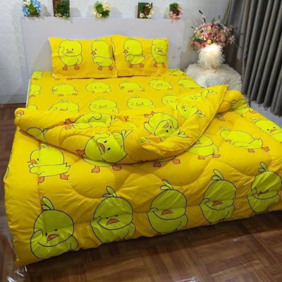 Bộ ga và vỏ chăn cotton Sweet Love VSL1052 ( 5 món )