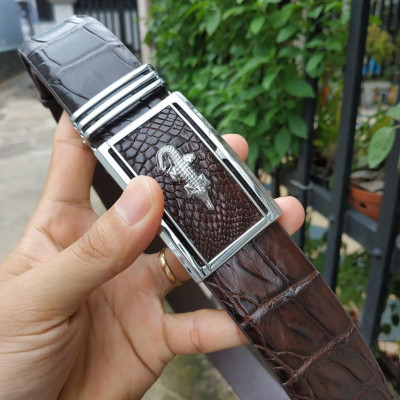 Thắt Lưng Da Cá Sấu Liền 4 cm 
