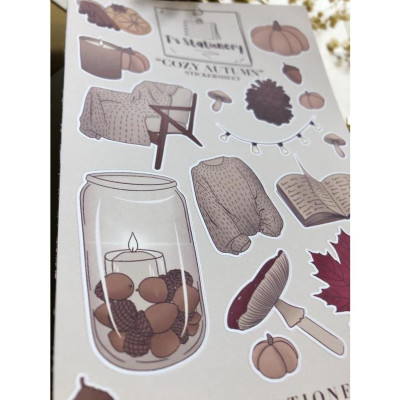 Sticker sheet  cozy autumn - chuyên dán, trang trí sổ nhật kí, sổ tay | Bullet journal sticker - stc007