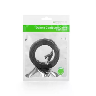 Ugreen UG50176NW102TK 5M màu Đen Cáp mạng LAN CAT6 dây dẹt - HÀNG CHÍNH HÃNG