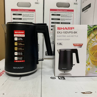 Bình đun siêu tốc SHARP EKJ-10DVPS-BK-Hàng Chính Hãng