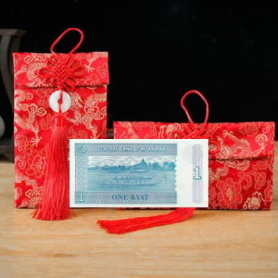 Túi gấm con Lân loại 1 Myanmar sưu tầm, làm quà tặng