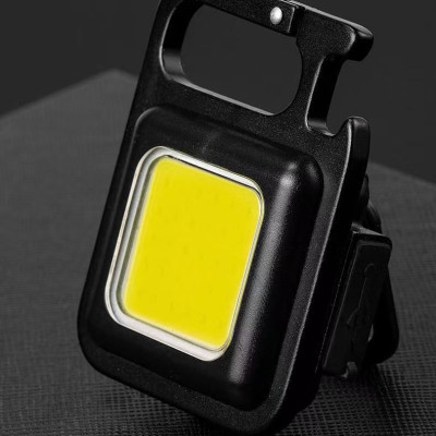 Đèn Led Mini Móc Khóa Đèn Cầm Tay Nhỏ Siêu Sáng đa chức năng có pin sạc USB C chống nước có nam châm từ tính - Hàng Chính Hãng