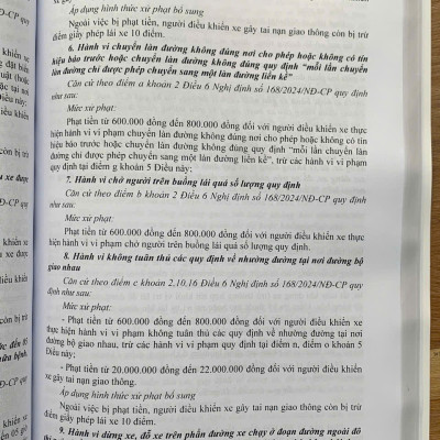 Xử phạt vi phạm hành chính về trật tự, an toàn giao thông trong lĩnh vực giao thông đường bộ
