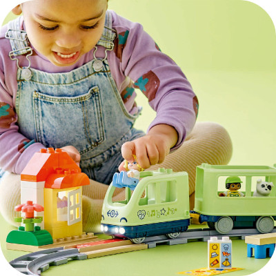 LEGO DUPLO 10427 Đồ Chơi Lắp Ráp Tàu Lửa Phiêu Lưu Tương Tác (57 chi tiết)