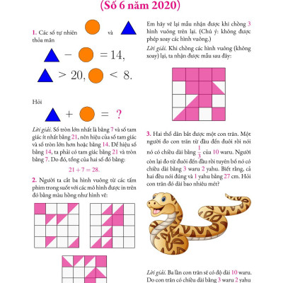 Tạp chí Pi- Hội Toán học Việt Nam số 10/ tháng 10 năm 2020