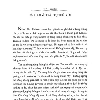 Trật Tự Thế Giới (Tái Bản 2023)