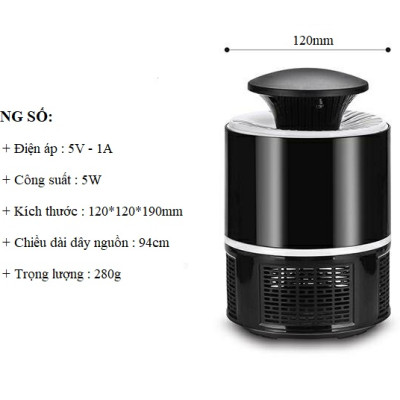 Đèn Bẫy Muỗi, Máy Thu Hút Côn Trùng Bay, Máy Bắt Muỗi Cao Cấp Công Nghệ Đèn LED,Thông Minh - Chuyên Dụng Dùng Nguồn USB- Hàng Chính Hãng MINIIN