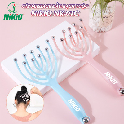 Cây massage đầu bạch tuộc cao cấp Nikio NK-01C - Thiết kế tay cầm lõm, giúp cầm nắm thoải mái và chắc chắn