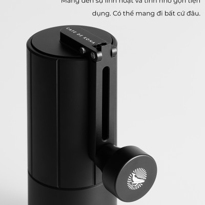 Cối xay tay M3 Pro cà phê lưỡi thép 6 cạnh CNC thân nhôm Cafede Kona