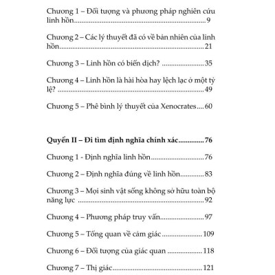 Bàn Về Linh Hồn - Peri Psychēs - Tác Phẩm Triết Học Kinh Điển