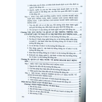 Pháp luật về môi giới, đầu tư kinh doanh bất động sản, đất đai và nhà ở