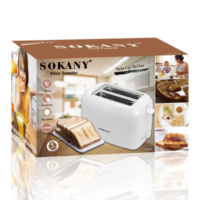 Máy nướng bánh mì sandwich SOKANY 6 nấc nảy tự động làm bữa sáng tiện lợi - HÀNG CHÍNH HÃNG - DELIYA