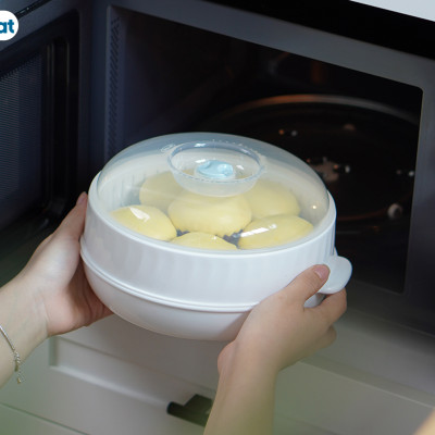 Bộ Khay Hấp Lò Vi Sóng 3 Lớp Việt Nhật - Hàng chính hãng 