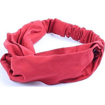 Băng Đô Vải Cài Tóc Nhung Màu Đỏ - Mã BD056