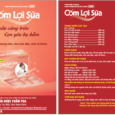 2 Hộp Cốm Lợi Sữa PQA Hỗ Trợ Bổ Khí Huyết, Tăng Chất Lượng Và Giảm Tắc Tia Sữa, Dùng Cho Phụ Nữ Đang Cho Con Bú Hộp 25 G