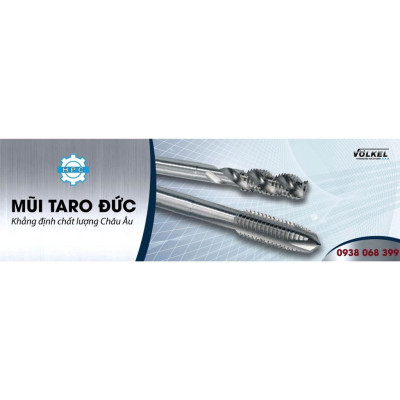 Bộ taro mũi thẳng Volkel M 3 - M 12