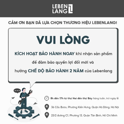 Máy đánh bọt cafe cầm tay Lebenlang LBL4583, sạc điện tiện lợi, công suất 10W,  hàng chính hãng - bảo hành 2 năm