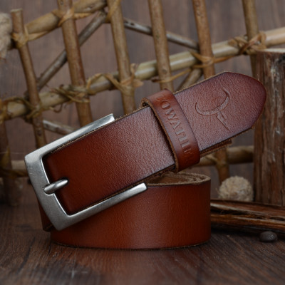 Thắt Lưng Da Bò Chính hãng COWATHER XF018 Nâu Vàng