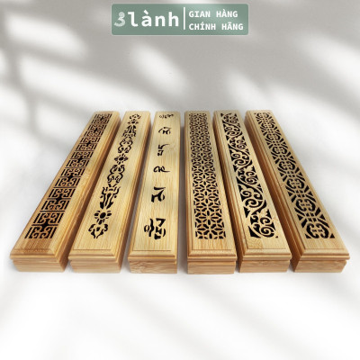 Khay Đốt Hộp Đốt Nhang Trầm Hương Không Tăm Cao Cấp 3 Lành Họa Tiết Lạ Mắt Có Miếng Lót Chống Cháy Trang Trí Nhà Cửa Yoga Thiền Định Thư Giãn