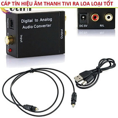 Khuôn giò Bộ Chuyển Đổi Âm Thanh Quang Học Tivi Ra Loa Amply Cao Cấp – Chất Âm To Rõ, Loại Tốt Nhất