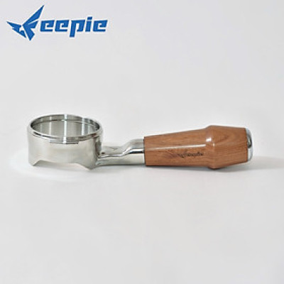 Feepie tay cầm gỗ pha espresso không đáy 58mm 2 tai thông dụng